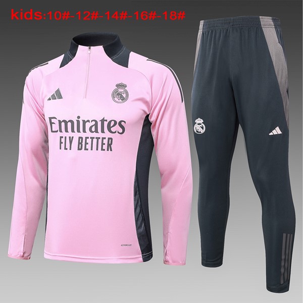 Ninos Sudadera De Training Real Madrid 2024-25 Rosa